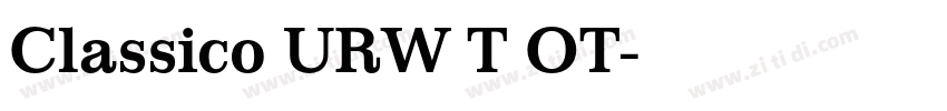 Classico URW T OT字体转换
